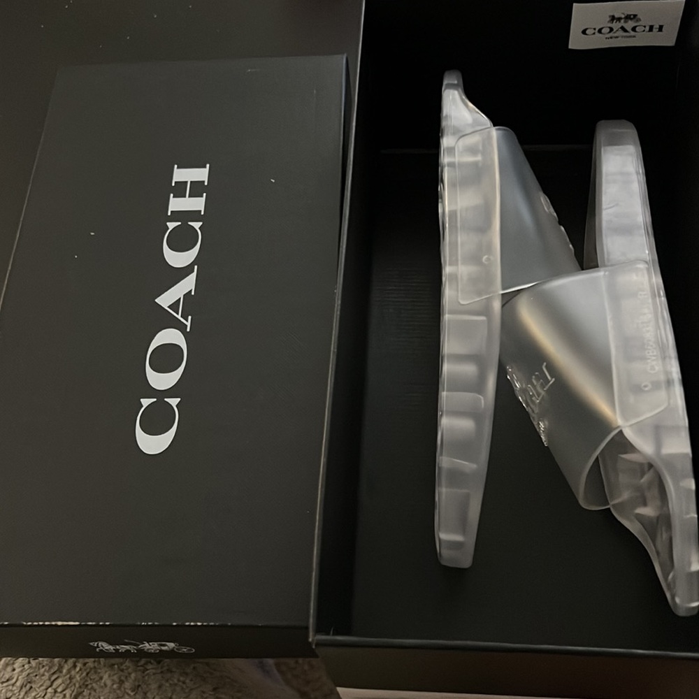 Clear Coach Ulyssa Rubber Slide - size 6 - Picture 3 of 3